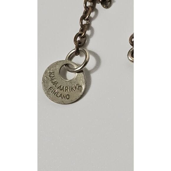 Aarikka Vintage MCM 60s Kaija Aarikka Finland Necklace Persimmon and Tangerine - Picture 4 of 5